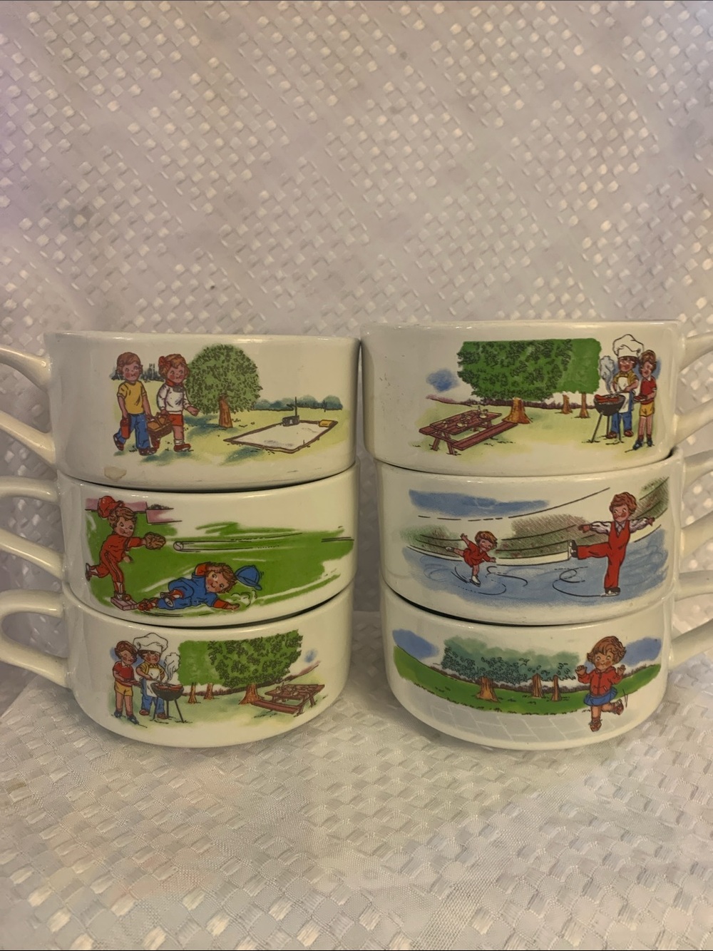 Campbell’s Soup bowls, 6 assorted designs.